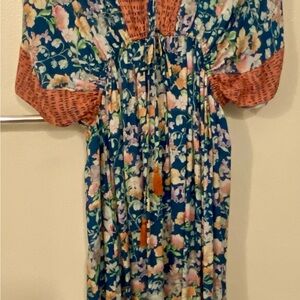 Size L/Xl Floral Bohemian Dress